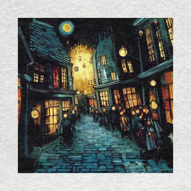 Starry Night in Diagon Alley by Grassroots Green